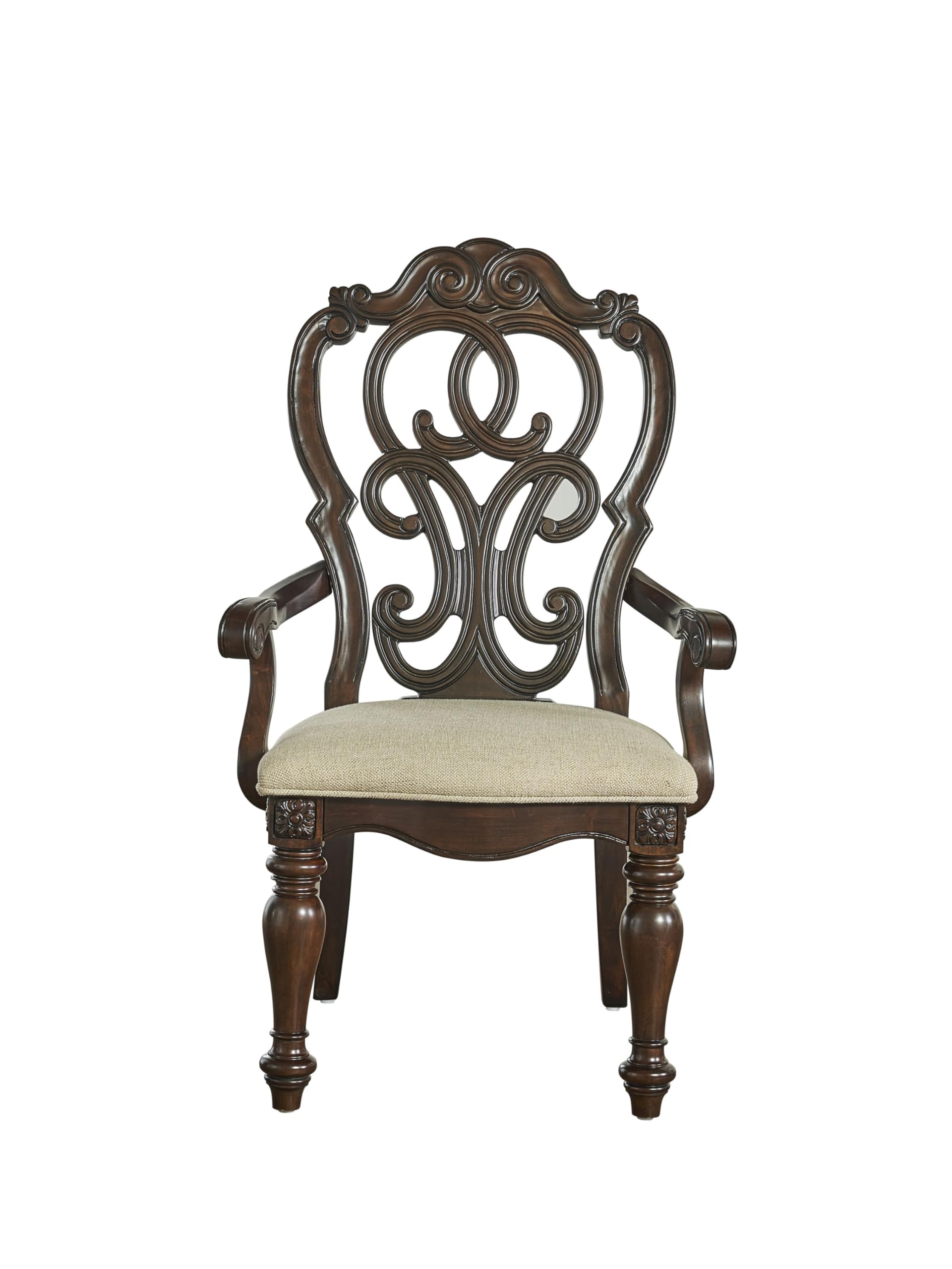 Amazon.com: Steve Silver Royale Arm Grand Traditional Design